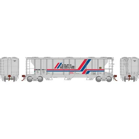 Athearn Genesis HO Scale PS-2 2893 3-Bay Covered Hopper, MCDX #1011