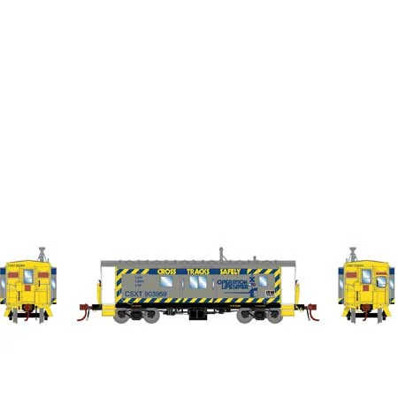 Athearn Genesis HO Scale C-27 ICC Caboose/Light & Snd,CSX/OLS/ORB#903959