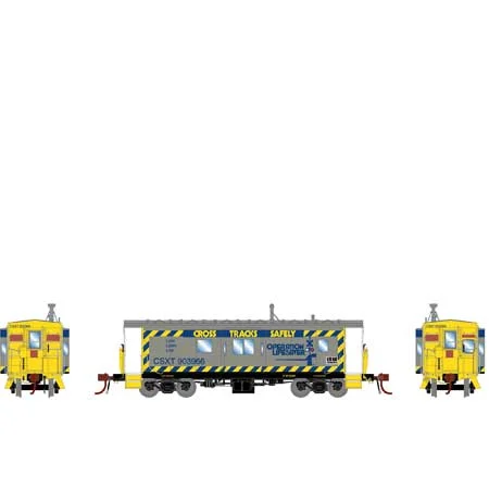 Athearn Genesis HO Scale C-27 ICC Caboose/Light & Snd,CSX/OLS/ORB#903966