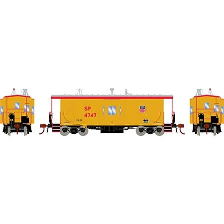Athearn Genesis HO Scale Bay Window Caboose w/Lights, UP/SP #4747