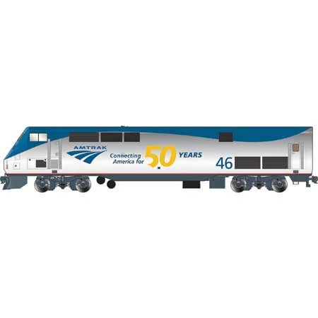 Athearn Genesis HO Scale AMD103/P42, Amtrak/50th Anniversary Phase V #46