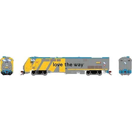 Athearn Genesis HO Scale P42DC, VIA/Love the Way #908
