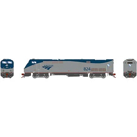 Athearn Genesis HO Scale P40DC w/DCC & Sound, Amtrak/Phase V #824