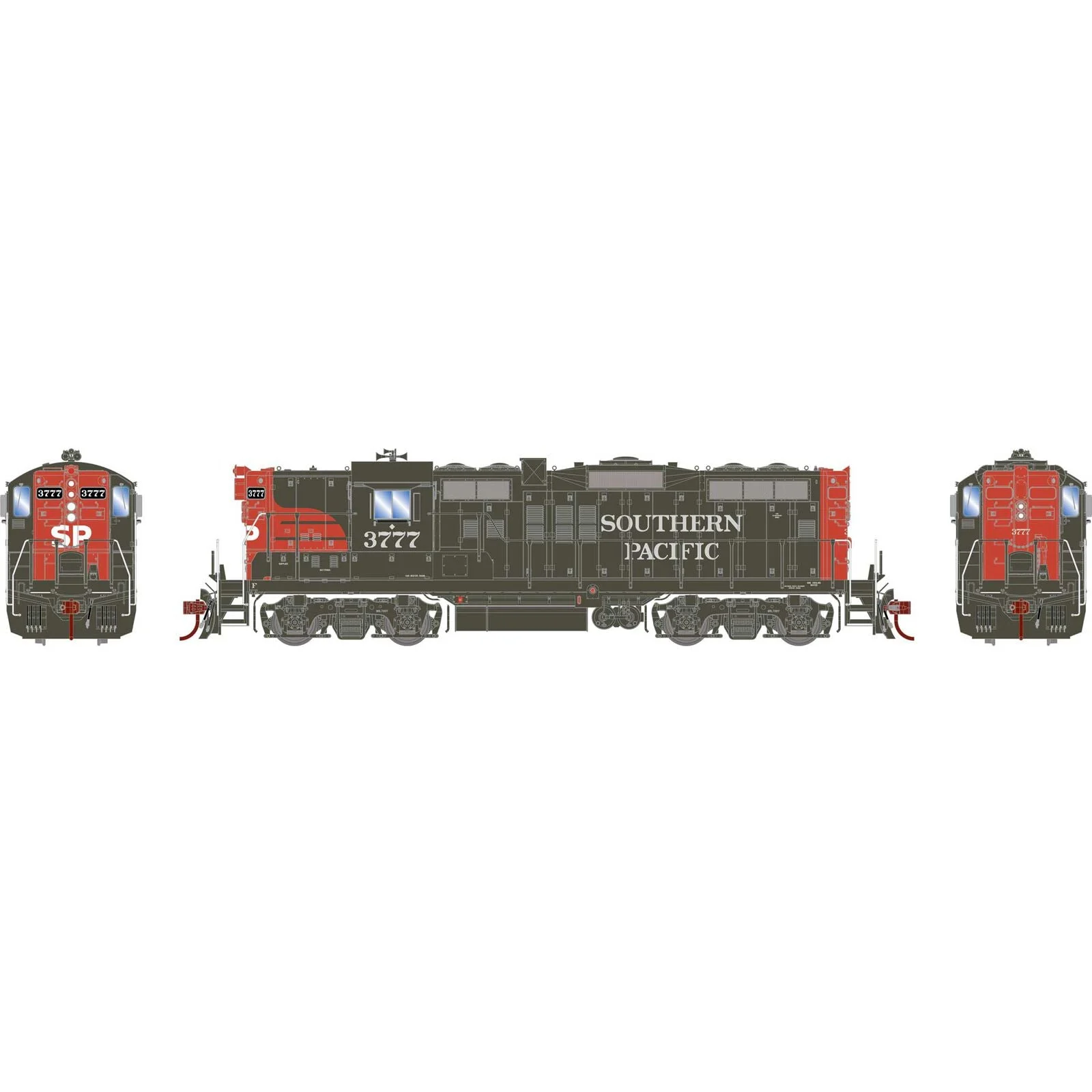 Athearn Genesis HO Southern Pacific #3777 GP9E Locomotive with DCC & Sound