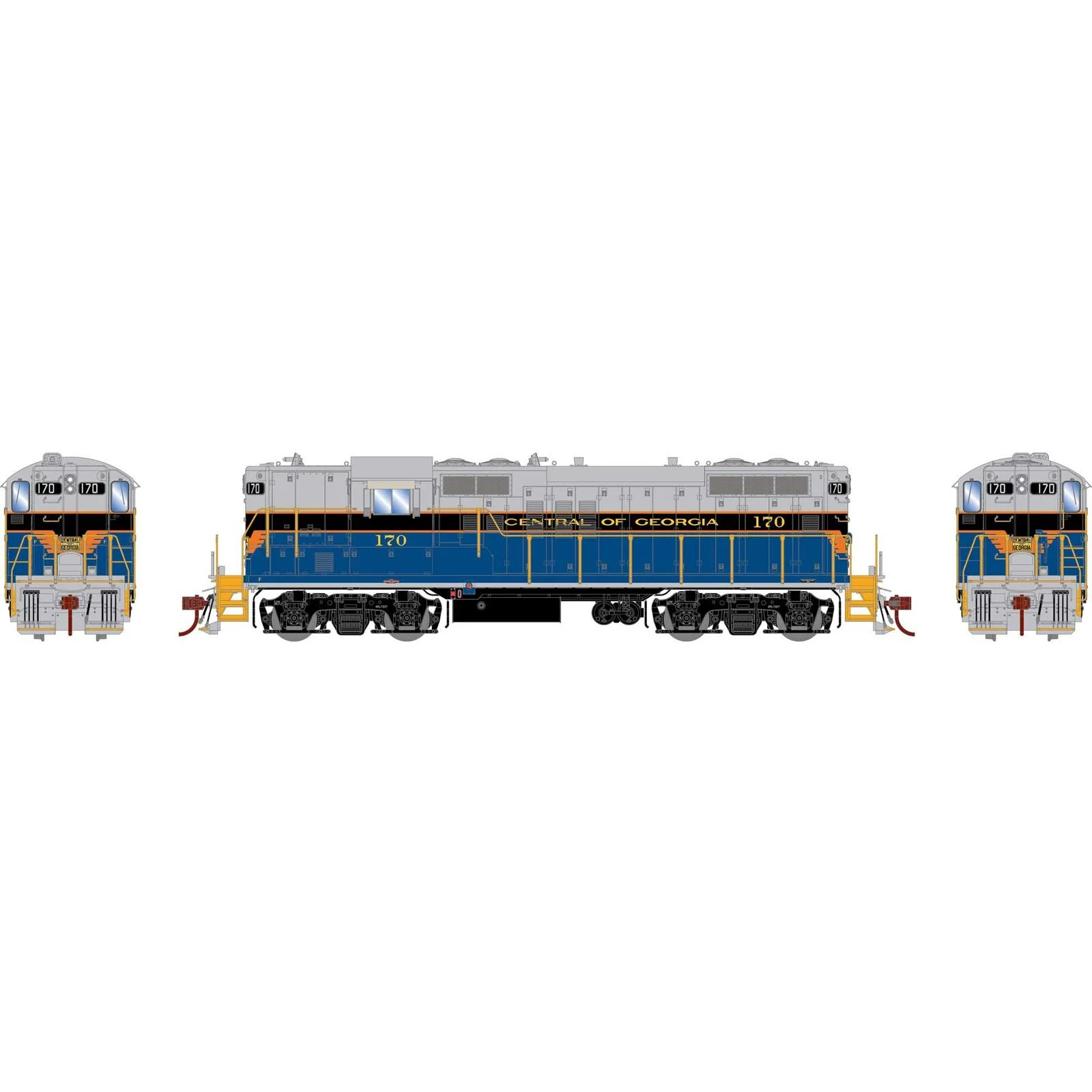 Athearn Genesis HO Scale Central of Georgia #170 GP9 DCC/Sound ATHG82838