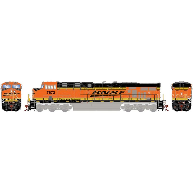 Athearn Genesis HO Scale BNSF ES44DC #7672