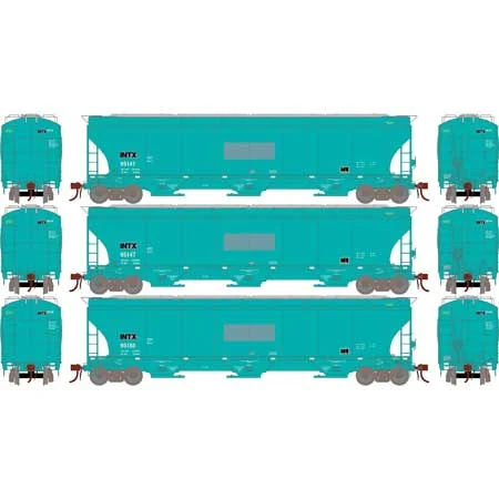 Athearn Genesis HO Scale Trinity 3-Bay Hoppers, INTX # 2 (3)