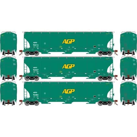 Athearn Genesis HO Scale Trinity 3-Bay Hoppers, AGPX # 1 (3)