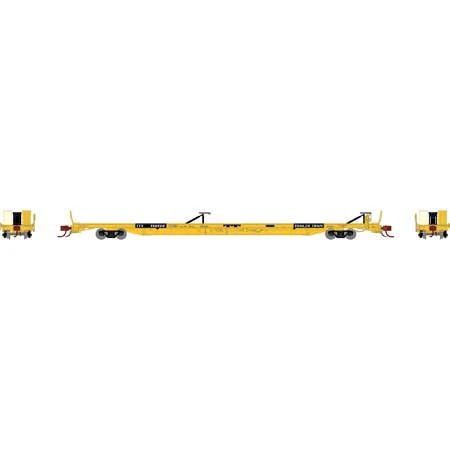 Athearn Genesis N Scale F89-F 89'8" TOFC Flat, TTX/Yellow #150126