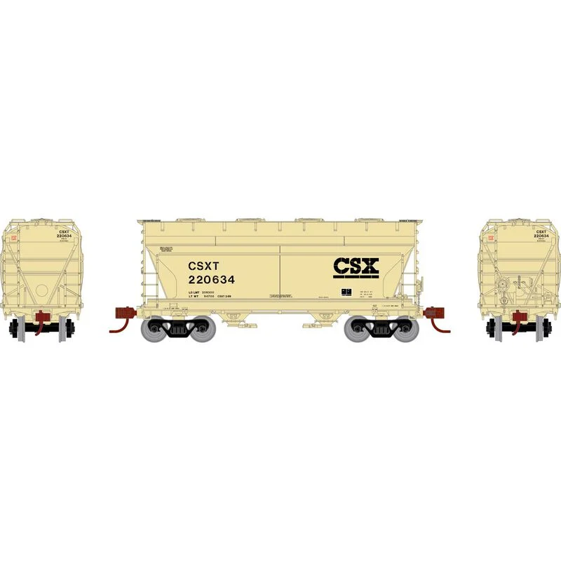 Athearn Genesis N Scale ACF 2970 Covered Hopper, CSXT #220634