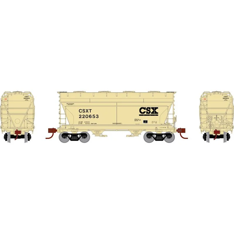 Athearn Genesis N Scale ACF 2970 Covered Hopper, CSXT #220653