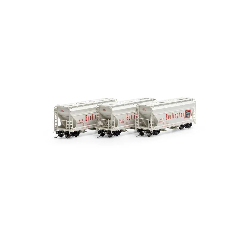 Athearn Genesis N Scale ACF 2970 Covered Hopper, CB&Q (3)