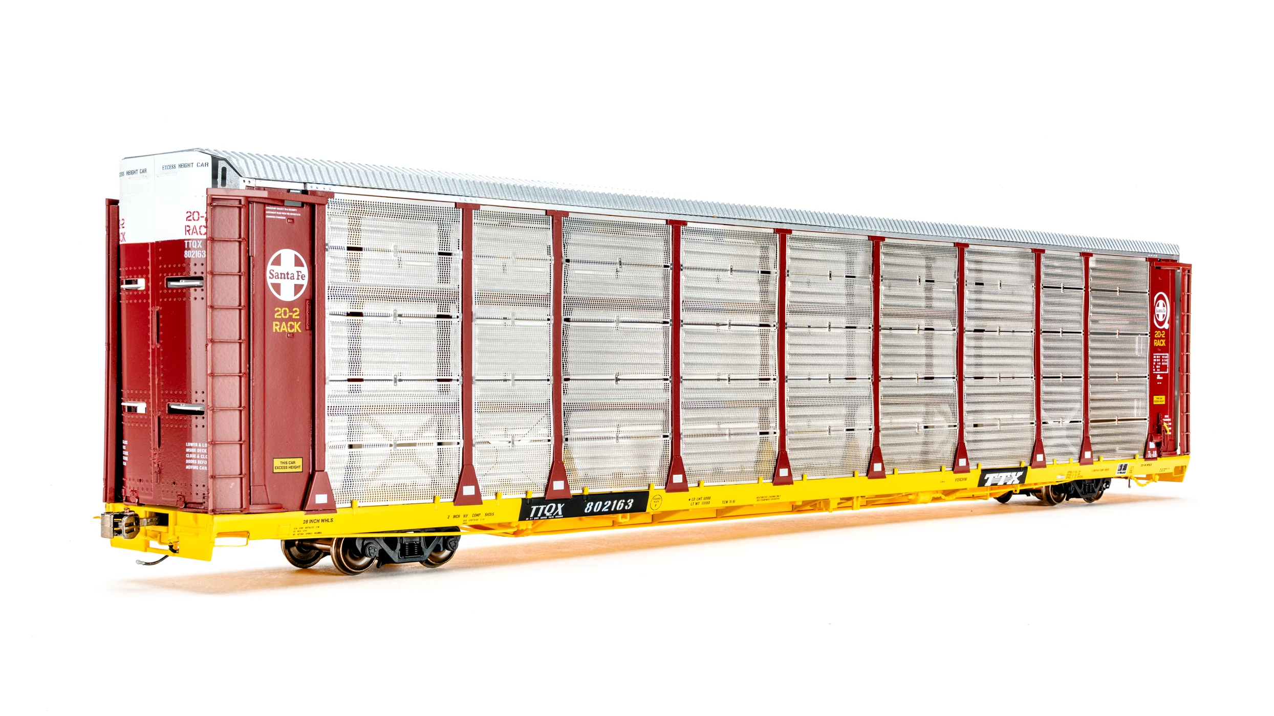Class One Model Works HO Scale Santa Fe TTQX 903217 Thrall 20-2 Autorack Type B