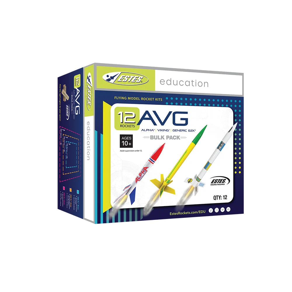 Estes AVG Bulk Pack/4ea Alpha Viking Generic EX2