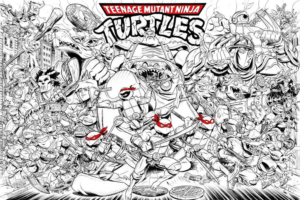 Teenage Mutant Ninja Turtles Mirage Variant Poster - Aaron Conley
