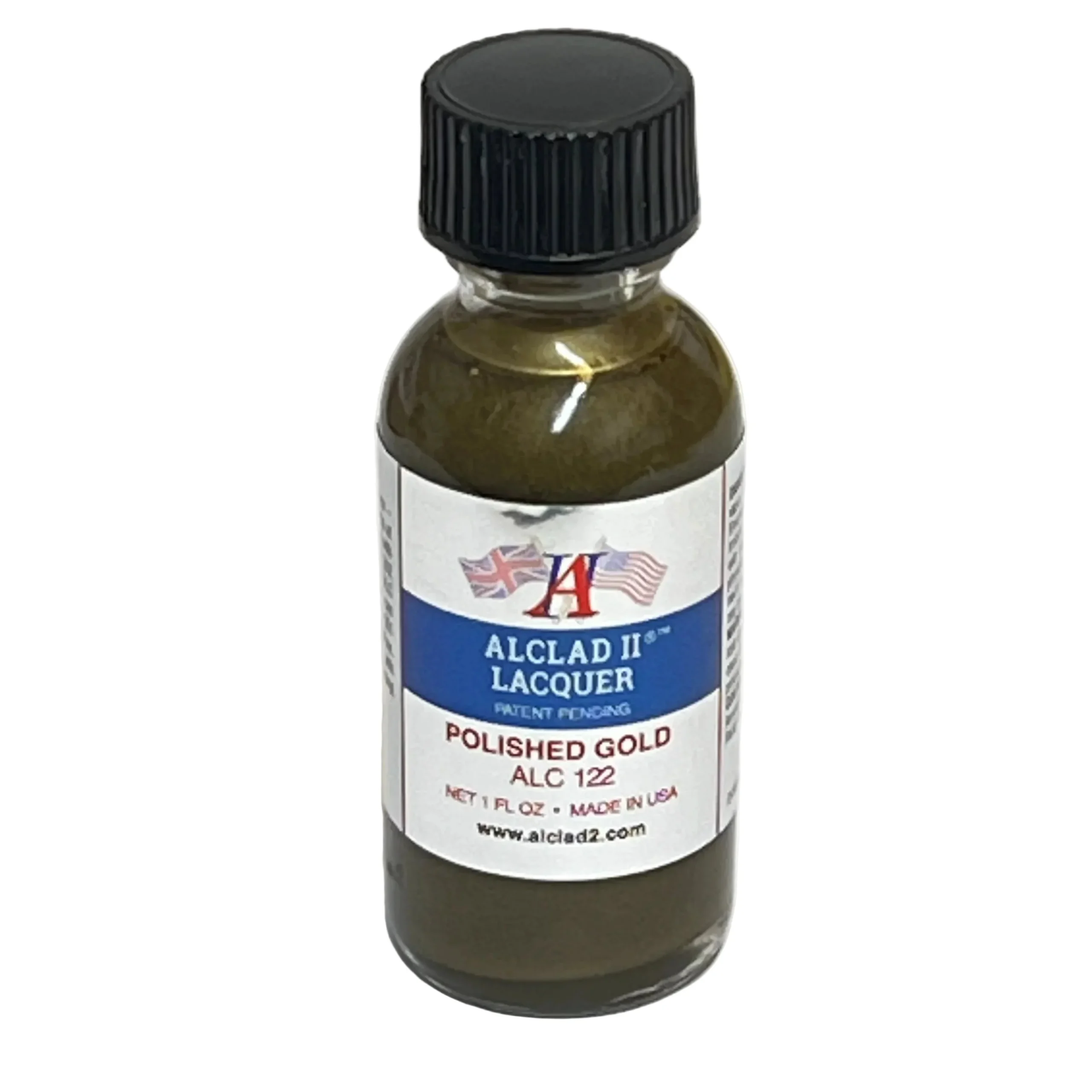 Alclad II Polished Gold Metallic Lacquer Paint 1 oz ALC-122