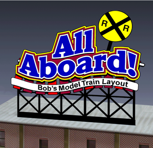 Miller Engineering All Aboard Sign (Lg)