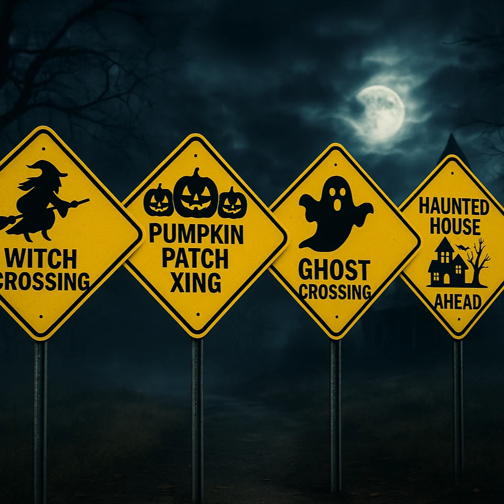 O Scale - Halloween Road Signs