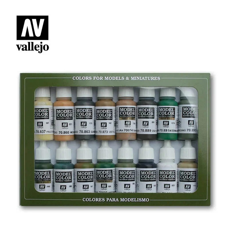 Vallejo Set of 16 (17ml) Allied Forces WWII - 70109