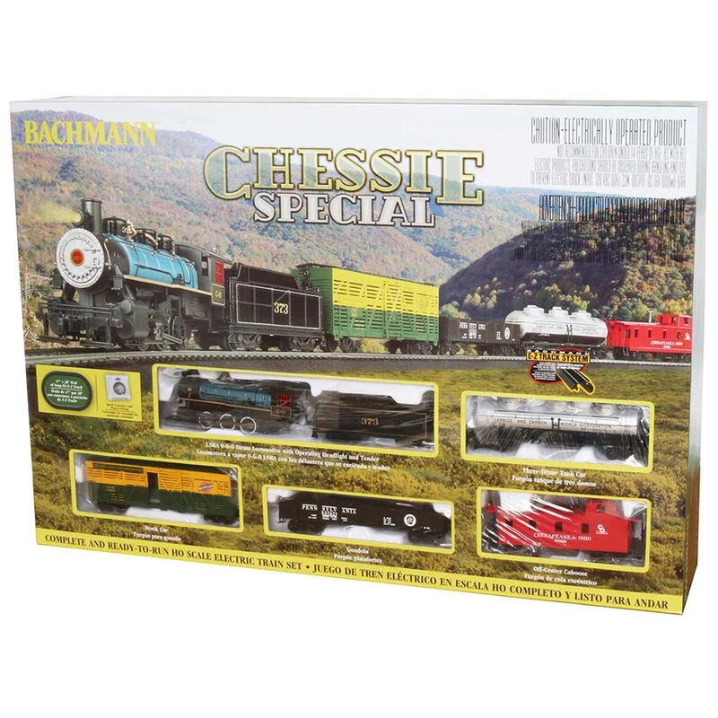 Bachmann HO Scale Chessie Special Steam Freight Set With 0-6-0 Locomotive - BAC00750