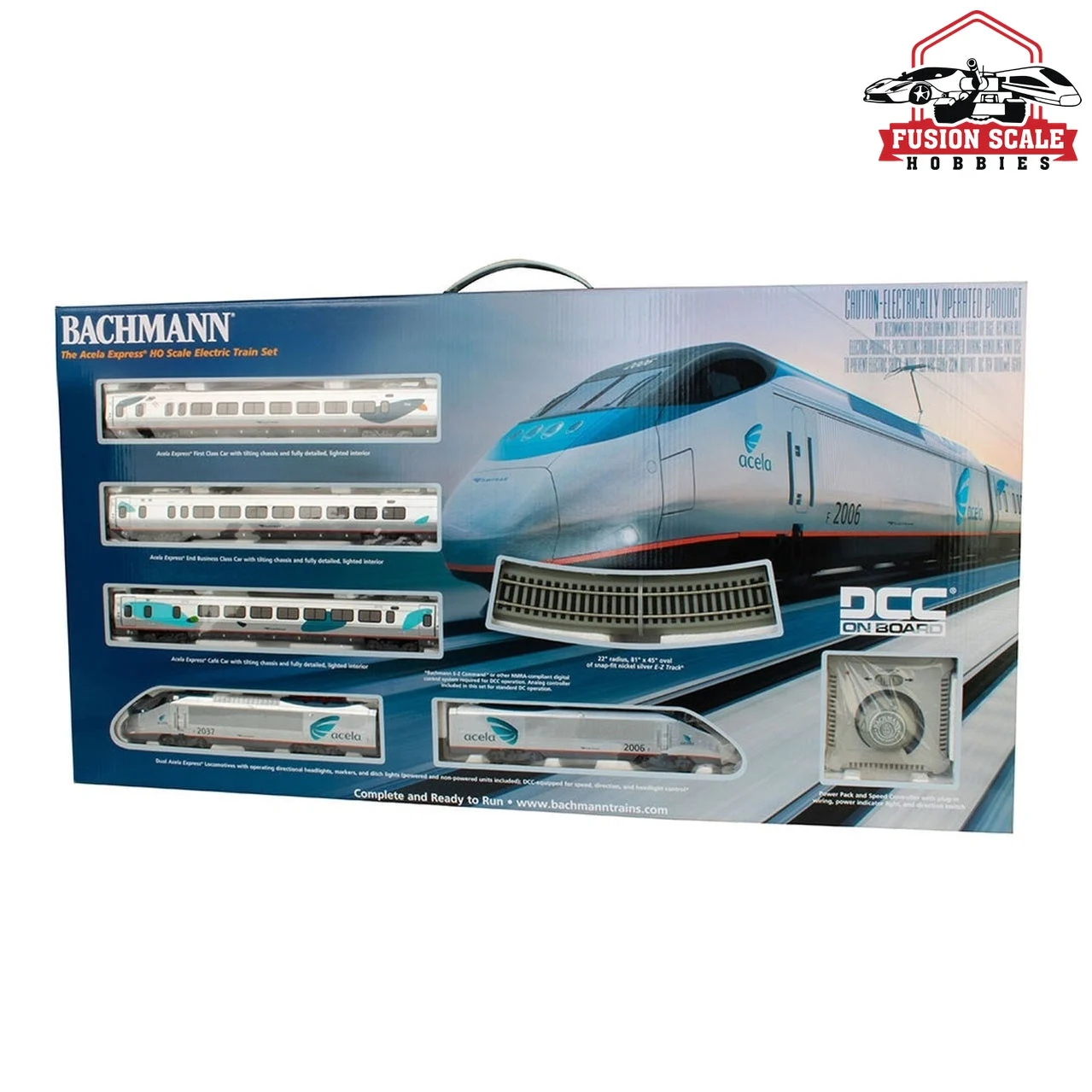 Bachmann HO Scale Amtrak Acela Express Set/DCC & Working Pantographs - BAC01205