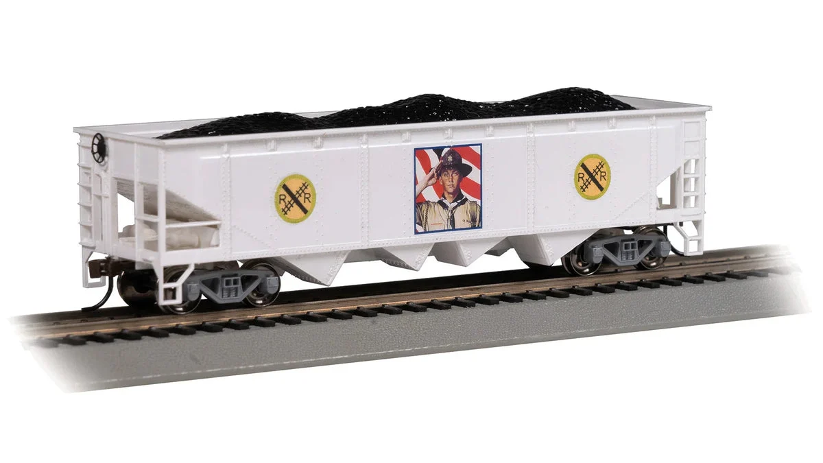 HO Bachmann 40' Quad Hopper - Boy Scouts of America - Merit Badge 17629