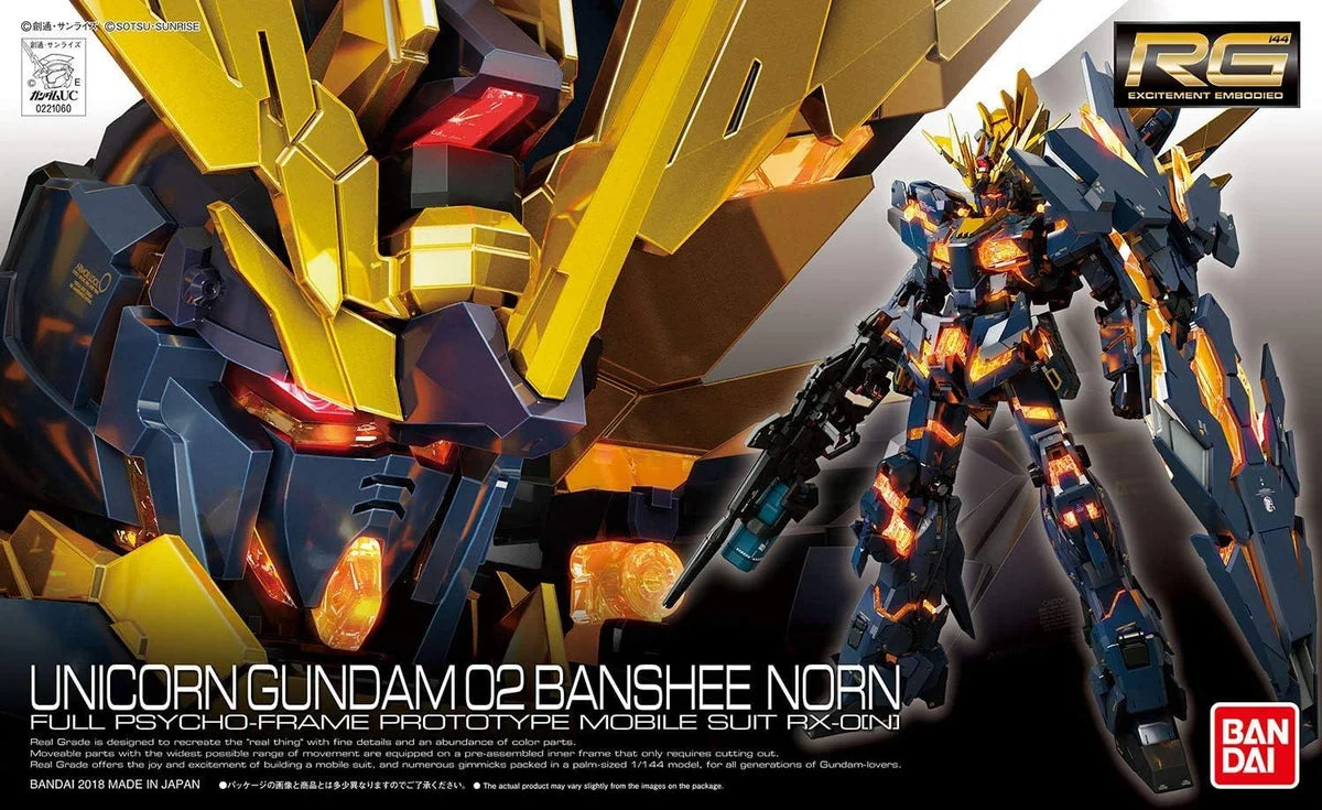 1/144 Bandai RG 27 Unicorn Gundam 02 Banshee Norn 2403825 - Bandai Namco