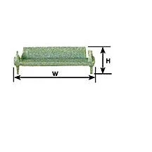 Plastruct O gauge Polyethylene Concrete 5 Bench Set (1 per pack)