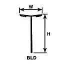 Plastruct Polystyrene Double Arm Boulevard Light (5 per pack)
