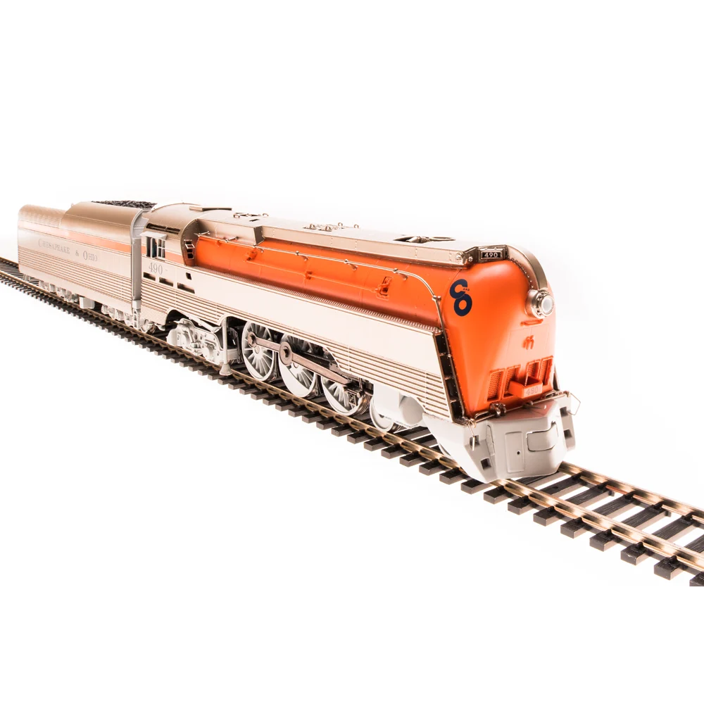 Broadway Limited HO HY C&O L-1 4-6-4 Hudson #491 Steam Loco/orange boiler