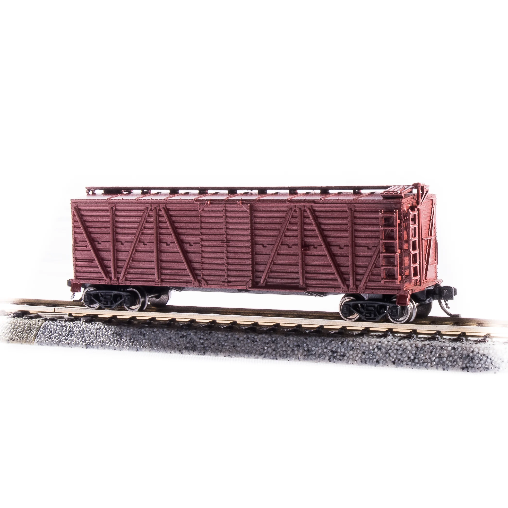 Broadway Limited N K7a Stock Car Unlttrd Boxcar Red w/Cattle Sounds