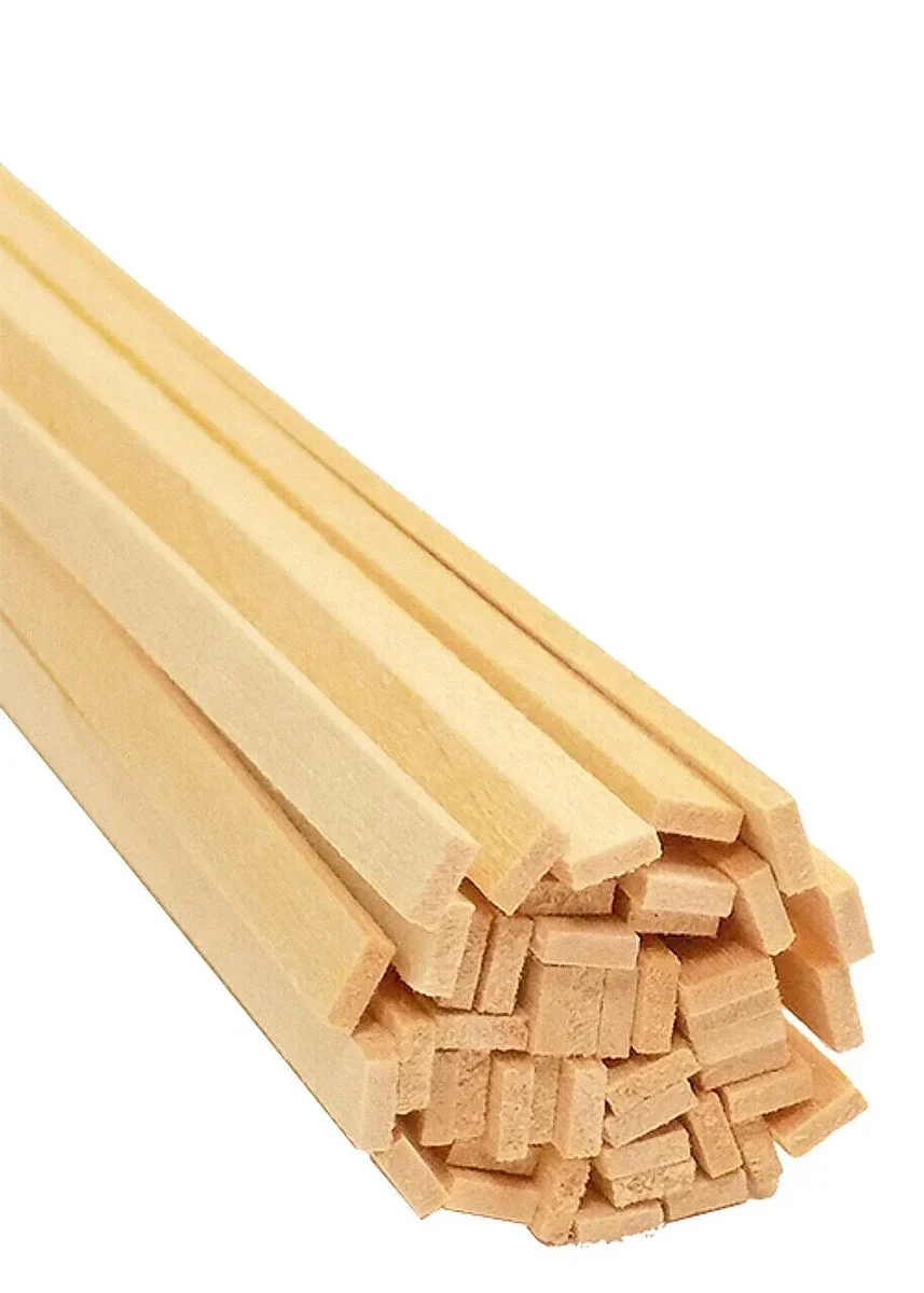 Bud Nosen Basswood Stick 5/64" x 1" x 24" (15/pkg) 3184