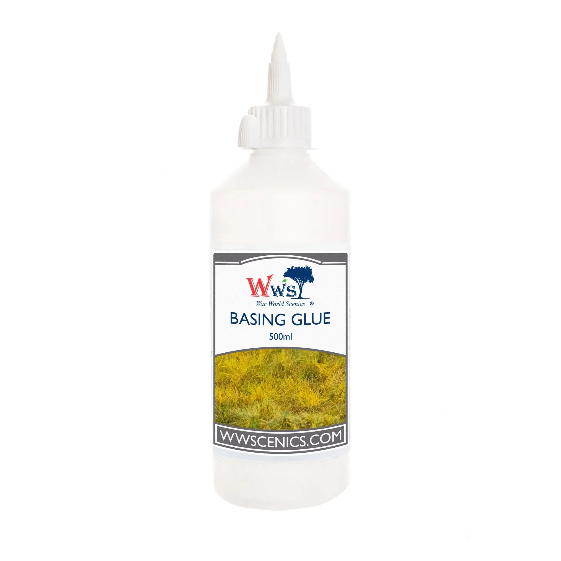 WWS Static Grass Basing Glue 500ml Bottle - WSGL008