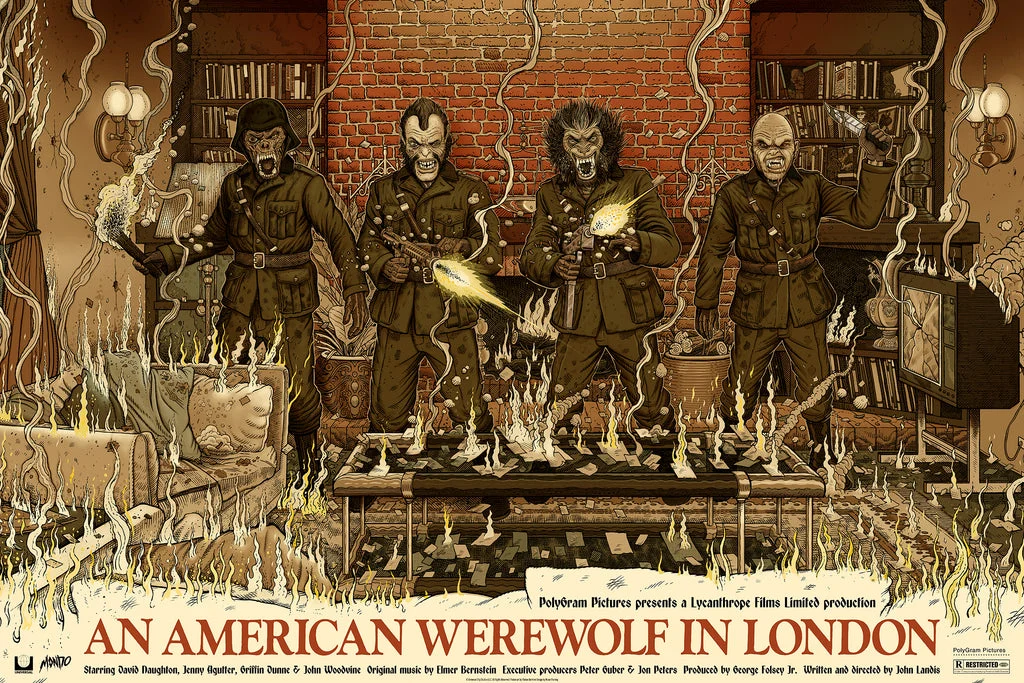 An American Werewolf in London Poster - Florian Bertmer