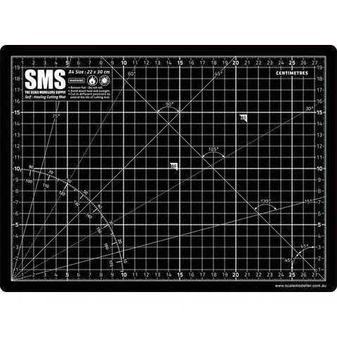Scale Modelers Supply Premium Cutting Mat A4 Black