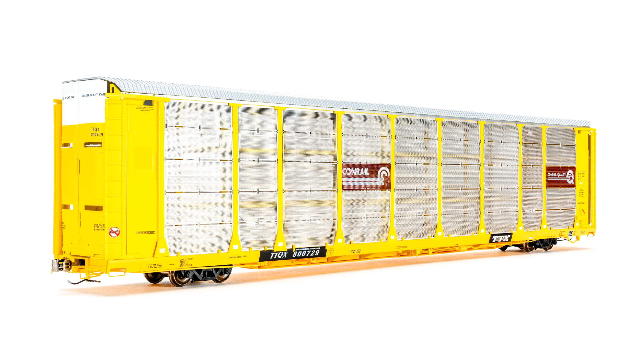 Class One Model Works HO Scale Conrail TTQX 801444 Thrall 20-2 Autorack Type C