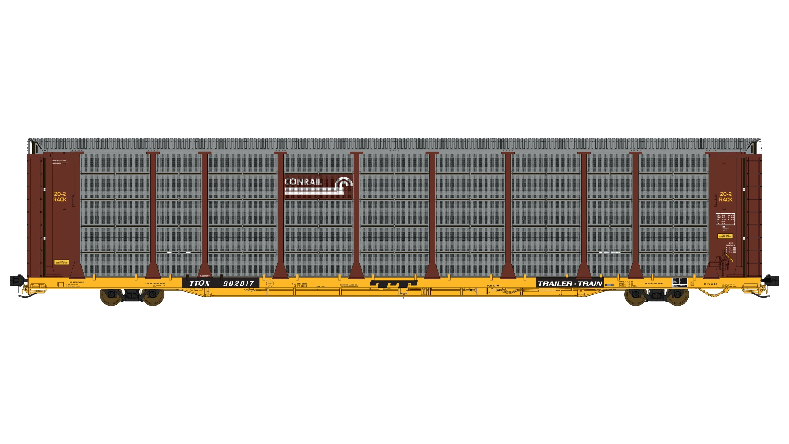 Class One Model Works HO Scale Thrall 20-2 Autorack - Type B - Conrail