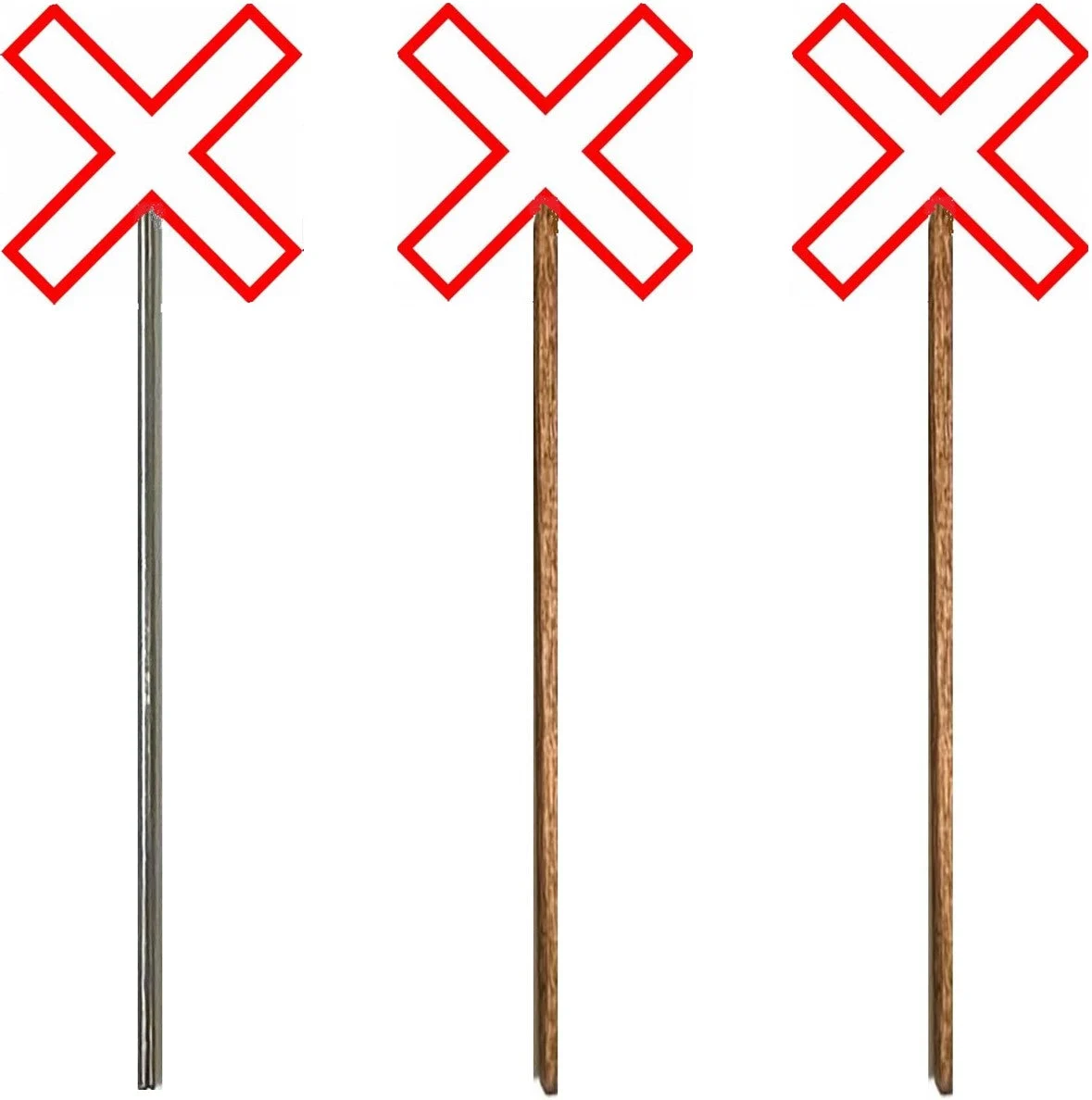 HO Scale - Canadian Modern Crossbucks - 2 Pack