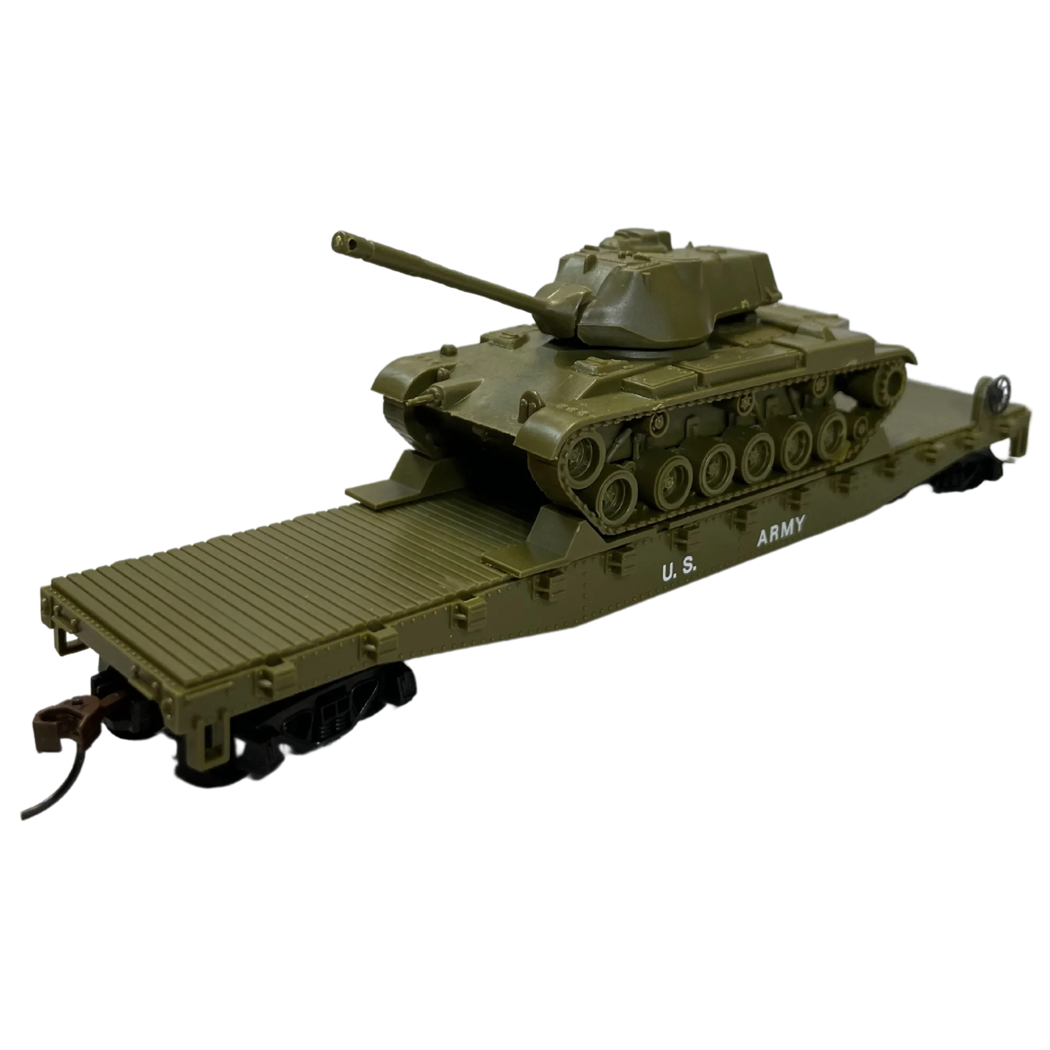 Rock Island Hobby RIH032160 HO Scale US Army Flat Car with Tank