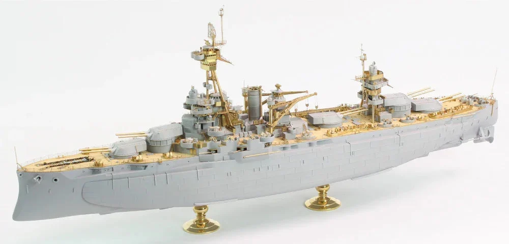 1/350 Pontos Model USS BB-34 New York 1944 Detail up set (Teak tone Deck) 35023FN