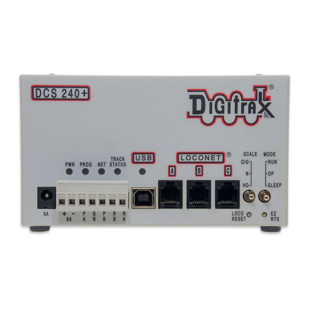 Digitrax DCS240+ DCC Command Station with Integrated Booster (LocoNet)
