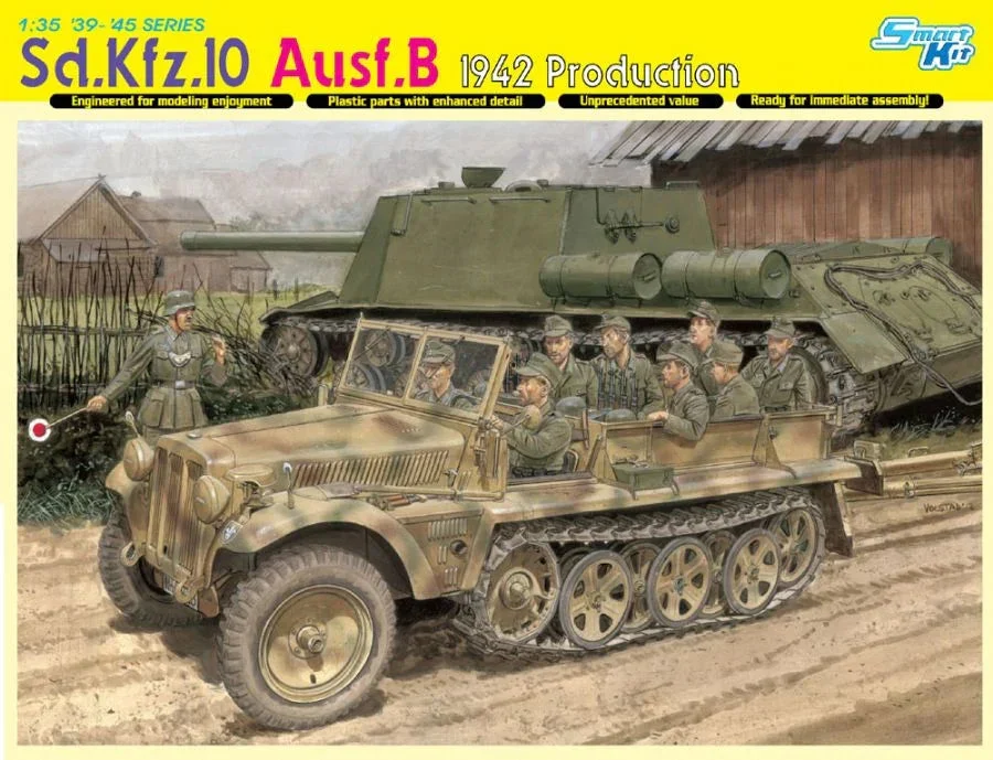 1/35 Dragon Models Sd.Kfz.10 Ausf.B 1942 Production - 6731