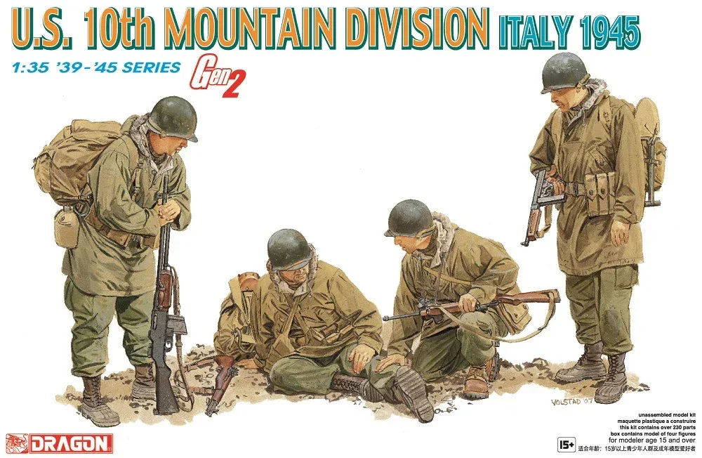 1/35 Dragon Models U.S. Army 10th Mountain Division (Italy 1945) - 6377