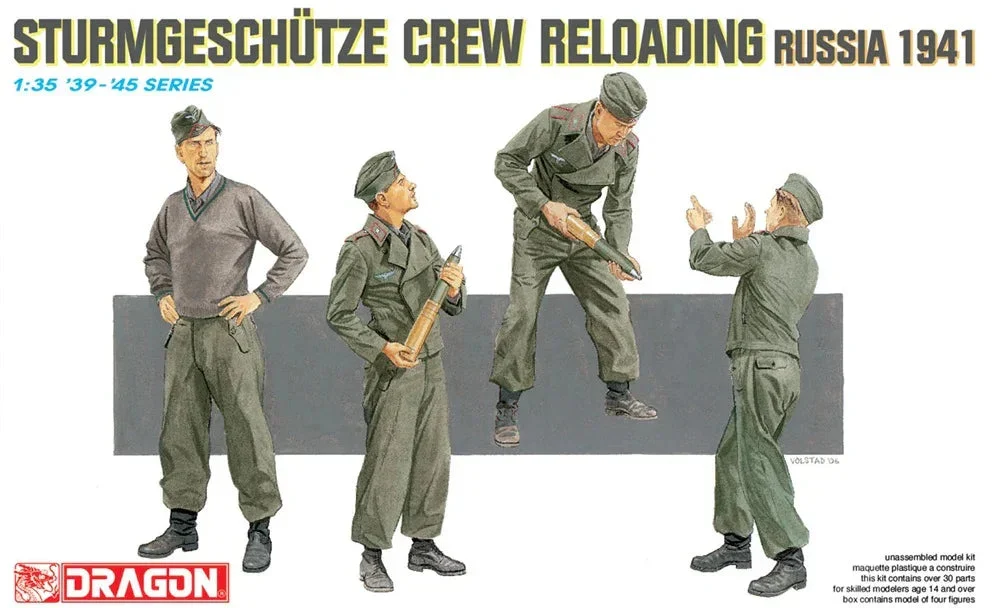 1/35 Dragon Models Sturmgeschutze Crew Reloading (Russia 1941) - 6192