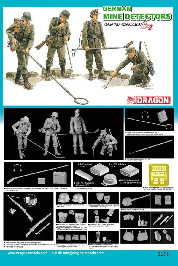 1/35 Dragon Models German Mine Detectors - 6280