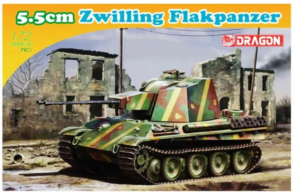 1/72 Dragon Models 5.5cm Zwilling Flakpanzer - 7488