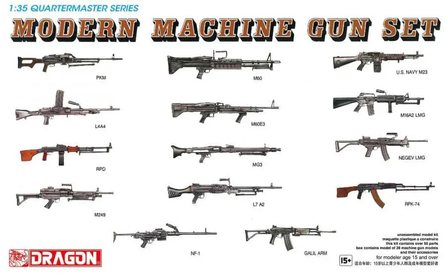 1/35 Dragon Models Modern Machine Gun Set - 3806