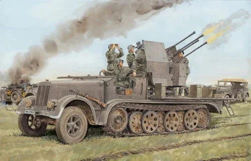 1/35 Dragon Models Sd.Kfz.7/1 2cm Flakvierling 38 Auf Selbstfahrlafette - 6525