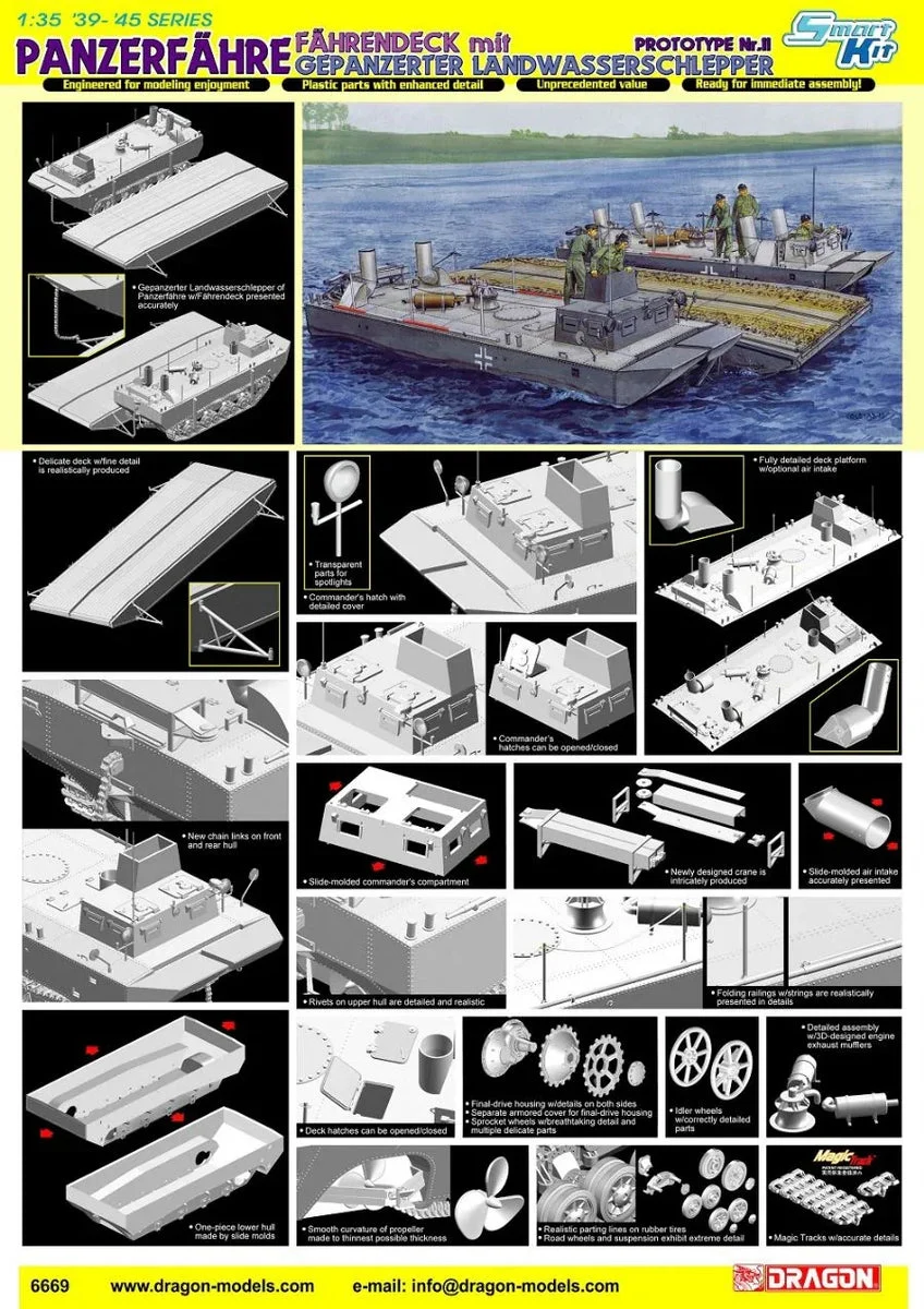 1/35 Dragon Models Panzerfähre Fährendeck - 6669