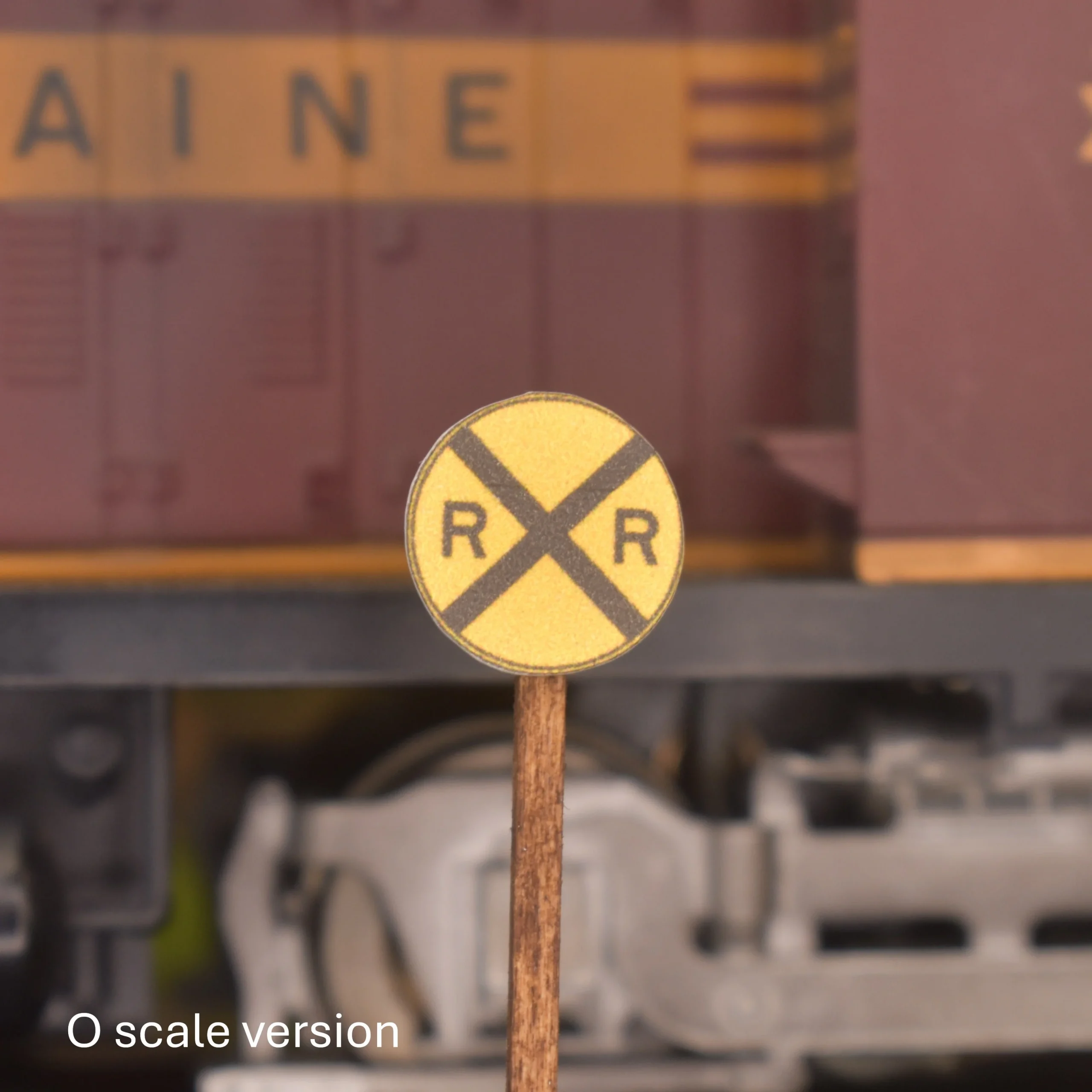 N Scale - RR Crossing Advance Warning - 2 Pack